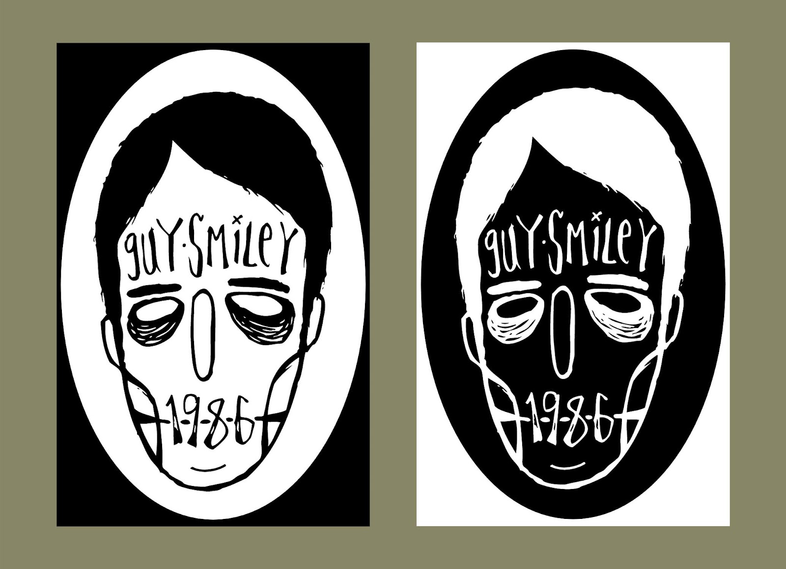 Bright Colors, Darker Themes: Guy Smiley sticker design