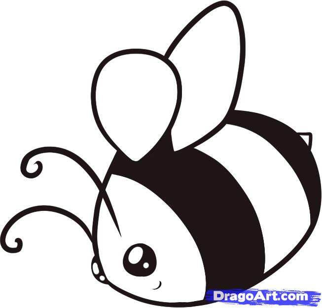 How to Draw a Bumblebee, Step by Step, Bugs, Animals, FREE Online ...