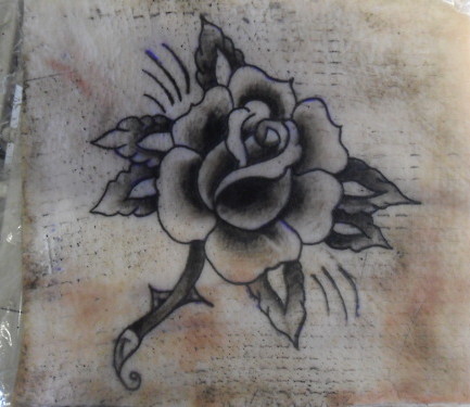 Traditional Black Rose Tattoo Pattern | Tattoobite.com