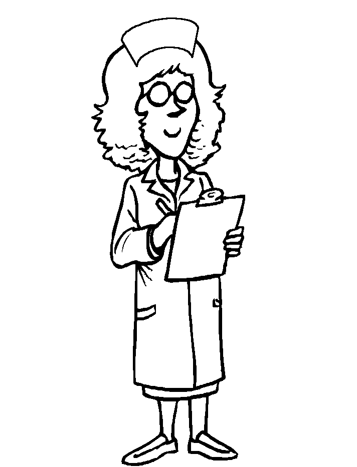 Picture Nurse For Coloring - Doctor Day Coloring Pages : iKids ...