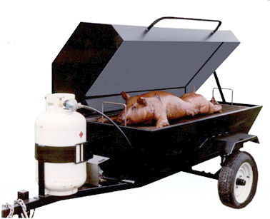 Gas barbecue / built-in / stainless steel / home - E-Z - Big John ...