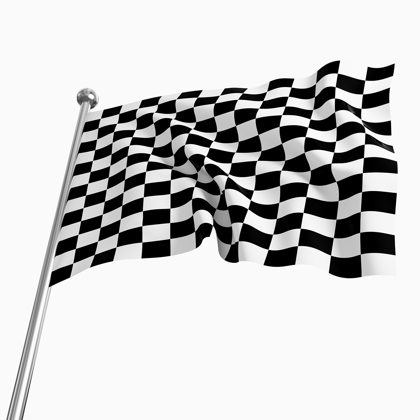 Close-up black and white checkered racing flag 50121 - Automotive ...