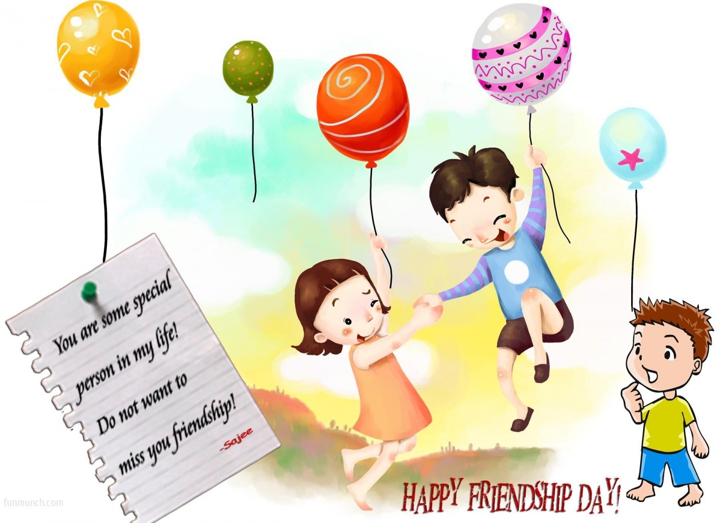 Happy Friendship Day Cartoon Wallpaper | True Pinoy | Image Gallery
