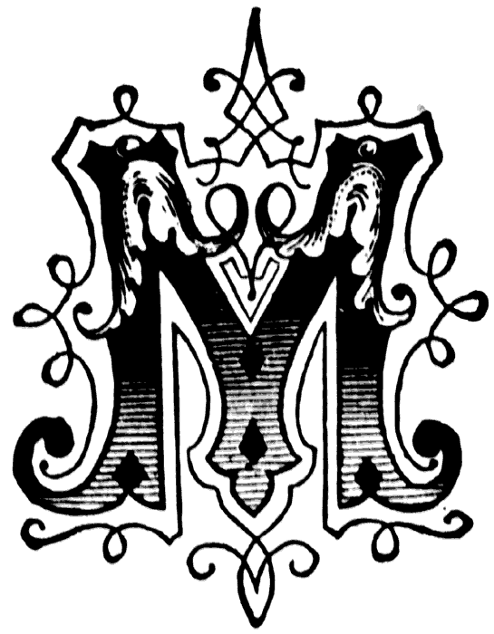 initial "M", Ornamental letter | Different Letter Fonts from A to ...