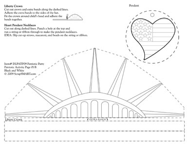 ScrapSMART: Statue of Liberty Activity Page - Coloring Page ...