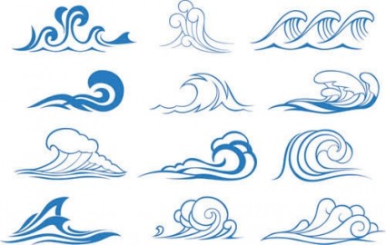 Wave vector graphic 3 Free vector in Encapsulated PostScript eps ...