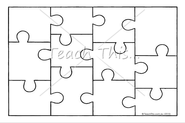 Jigsaw Puzzle Template - Printable Teacher Resources :: Teacher ...