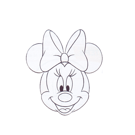 Minnie Face | Mickey & Minnie | Pinterest