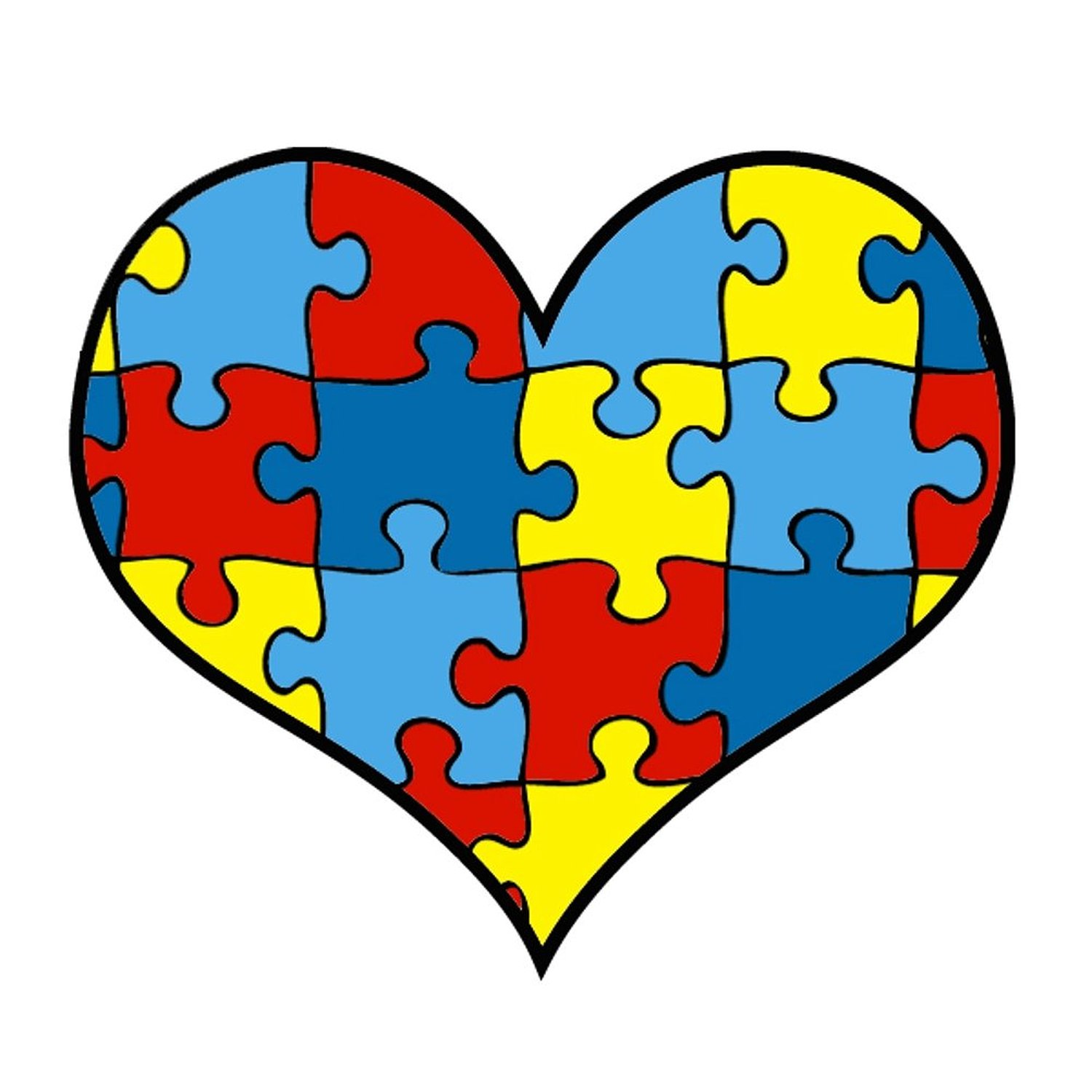 Amazon.com: [50 Pack] Autism Awareness Puzzle Heart 2" Temporary ...