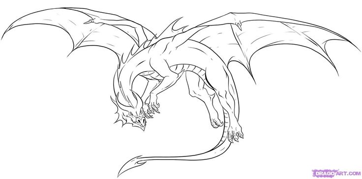Awesome Drawings of Dragons | Drawing Dragons, Step by Step ...