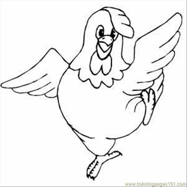 Chicken Coloring Pages Printable, chicken color page, animal ...