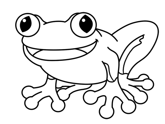 How to Draw a Frog Cartoon