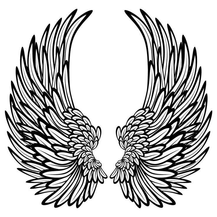 (Yet Another) Printable Angel Wings