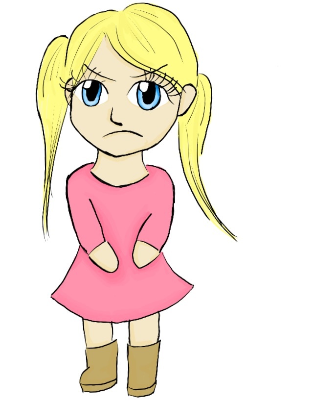 Grumpy little girl. by midnightfelicis on deviantART