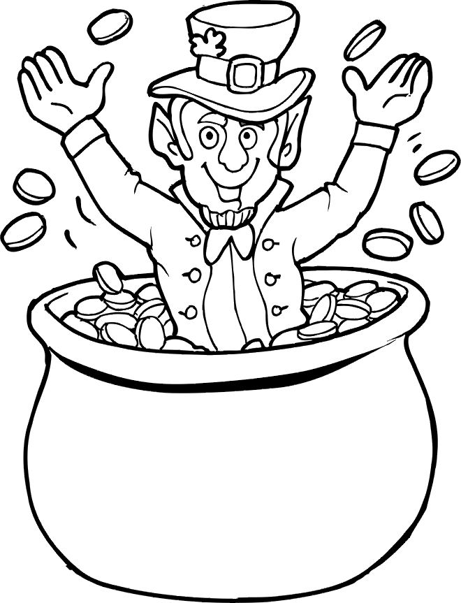 celebrities bollywood leprechaun pot of gold coloring pages ...