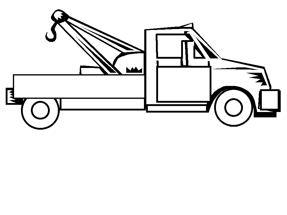 Dump Truck Coloring Sheet