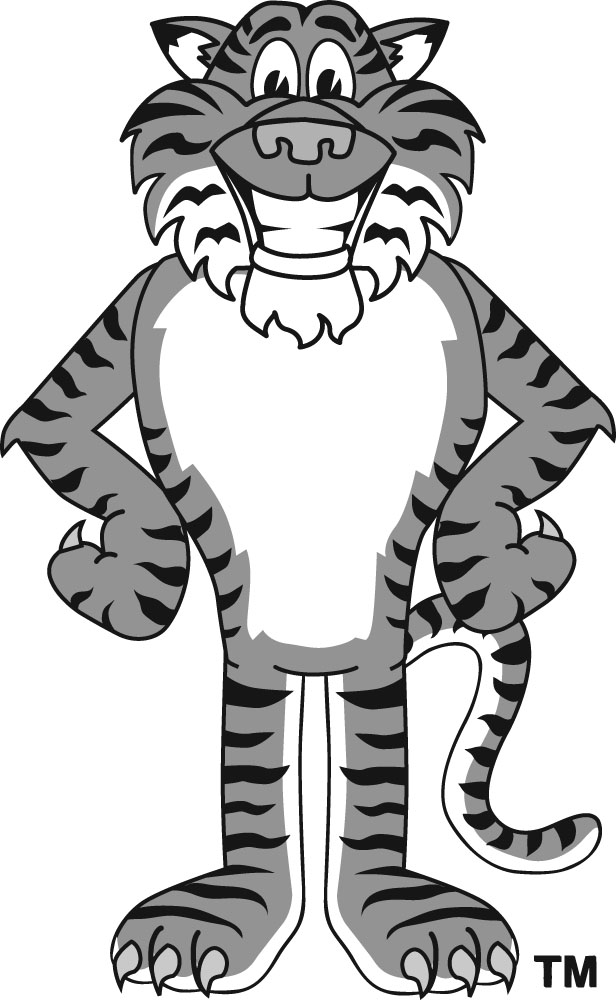 Tiger Clip Art Black And White