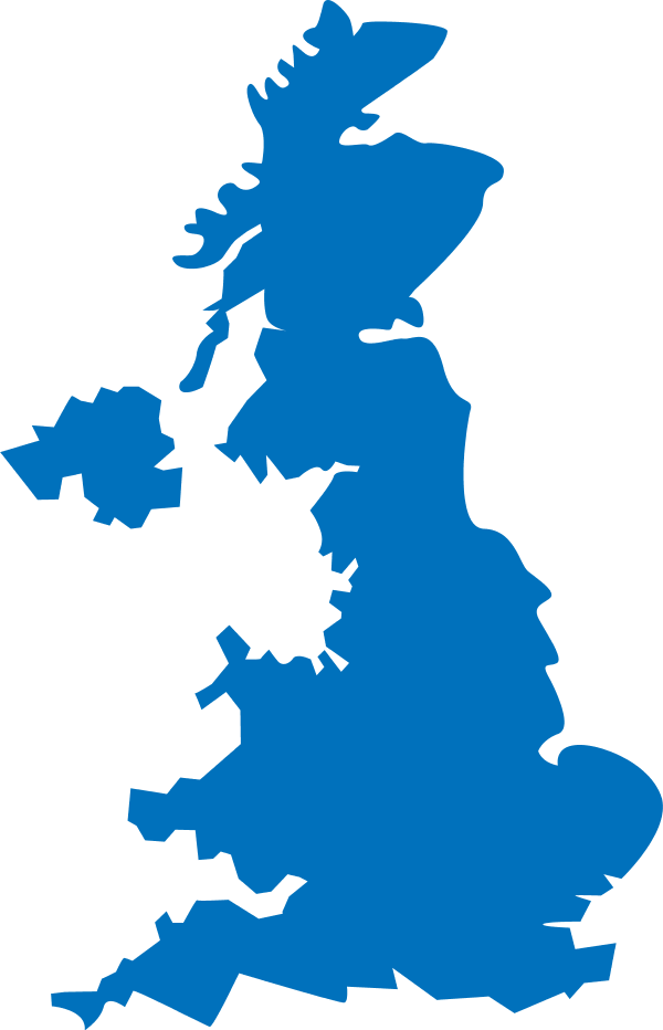 United Kingdom map - vector Clip Art