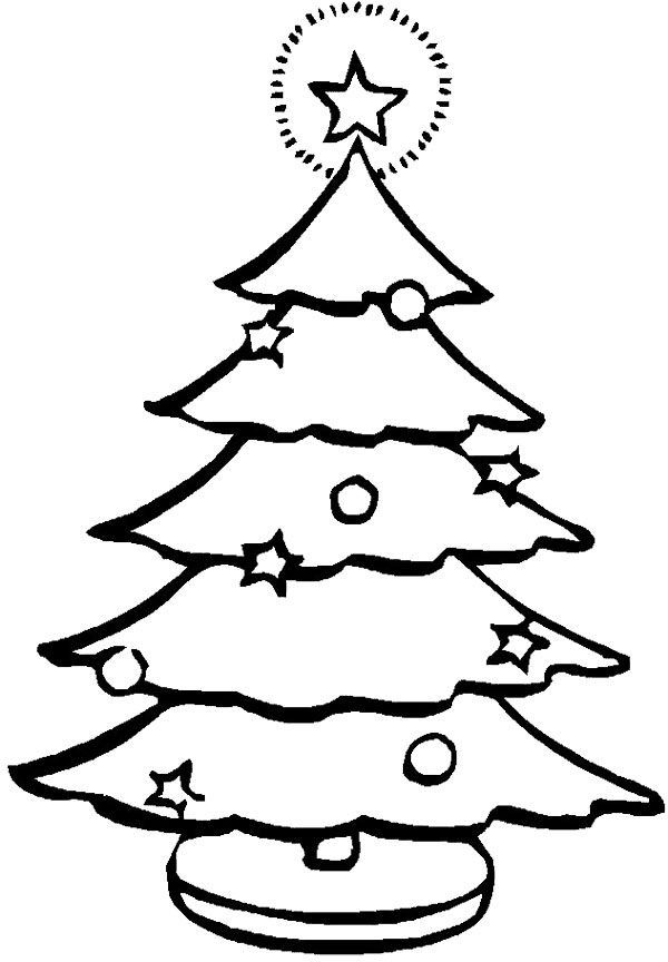 Christmas Tree Coloring Page - Tree Coloring Pages : Coloring ...
