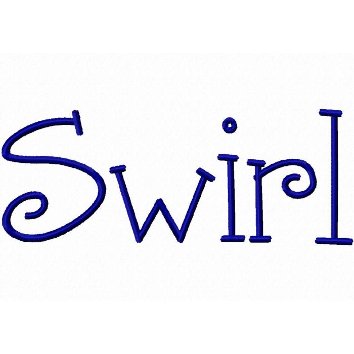 Swirl Embroidery Font Designs