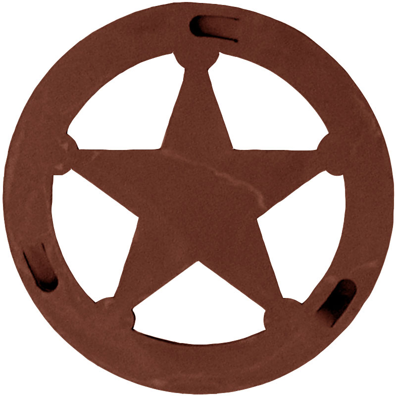 Texas Star Round Trivet by Ironwood Industries - NC Rustic