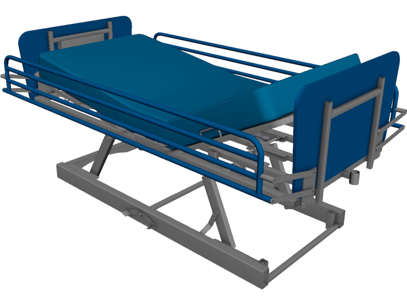 Hospital Bed 3D CAD Model Download | 3D CAD Browser