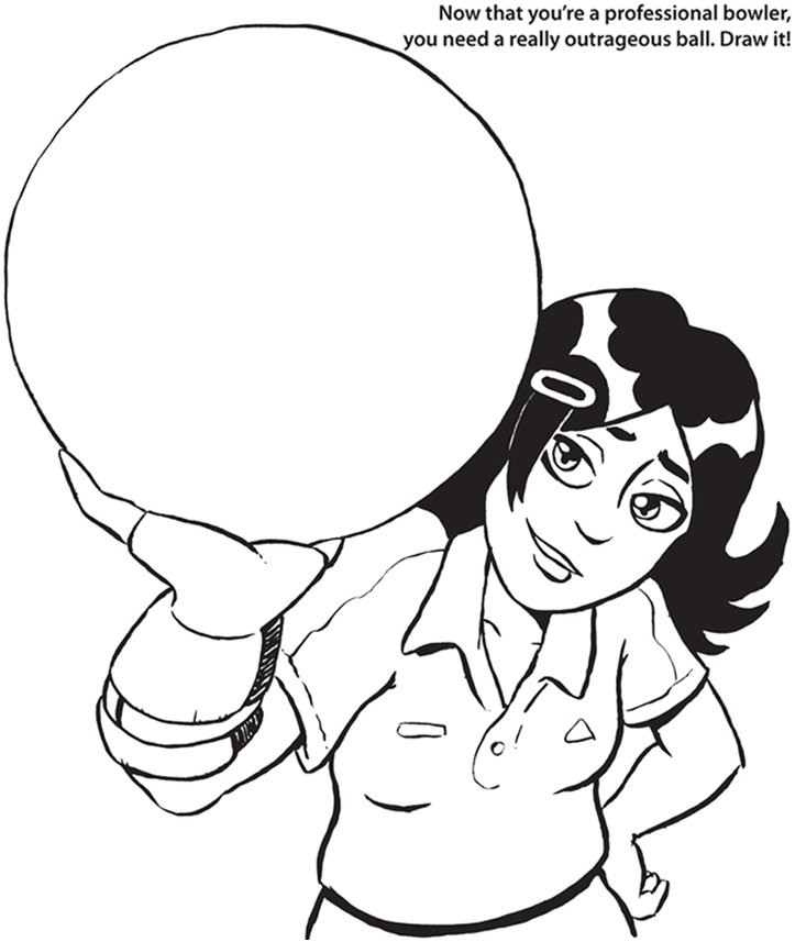 Coloring & Activity Pages: What to Doodle - Bowling Ball
