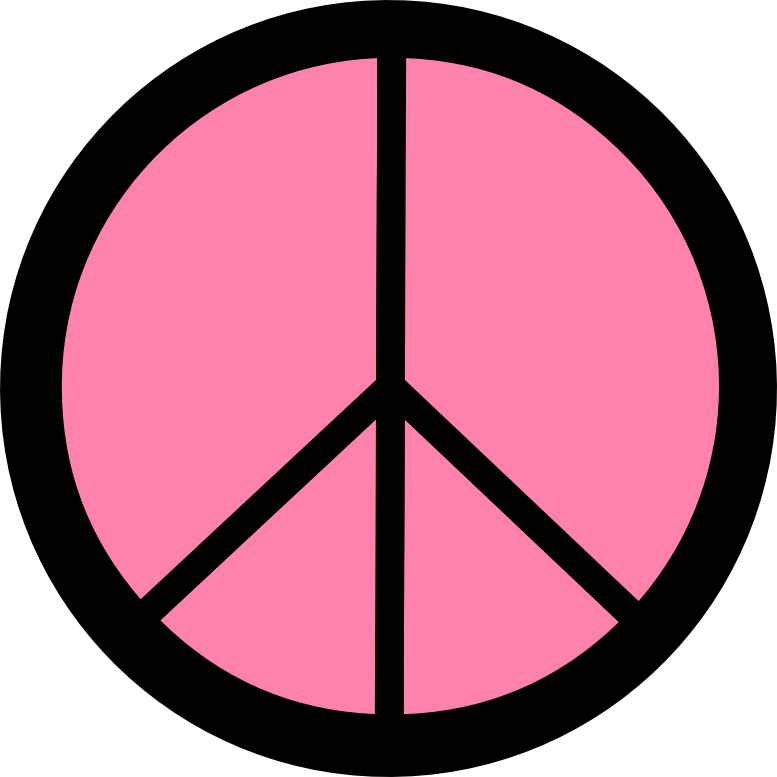 Pale Violet Red 1 Peace Symbol 12 dweeb peacesymbol.org Peace ...