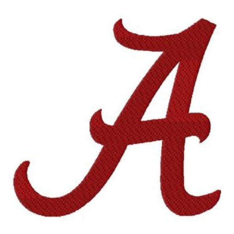 The University Of Alabama "A" Logo 8 Different Sizes Includes Both ...