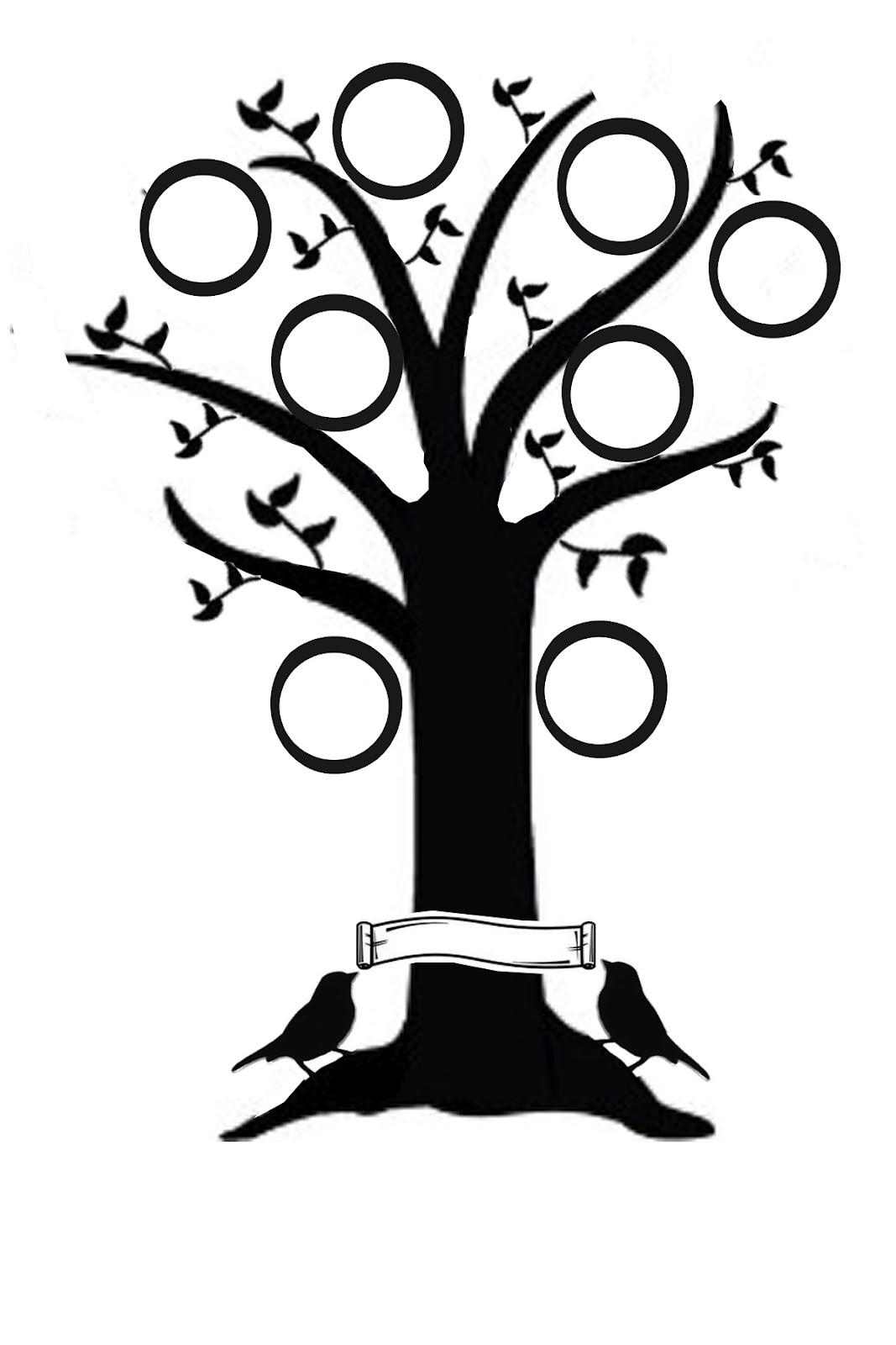 Bare Tree Silhouette Clip Art Tattoo - ClipArt Best - ClipArt Best