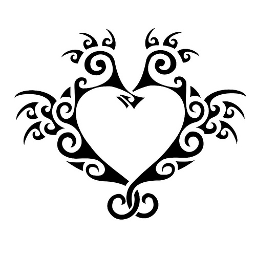 Moon Seahorse Black / White Polynesian Design | Tattoomagz.com ...