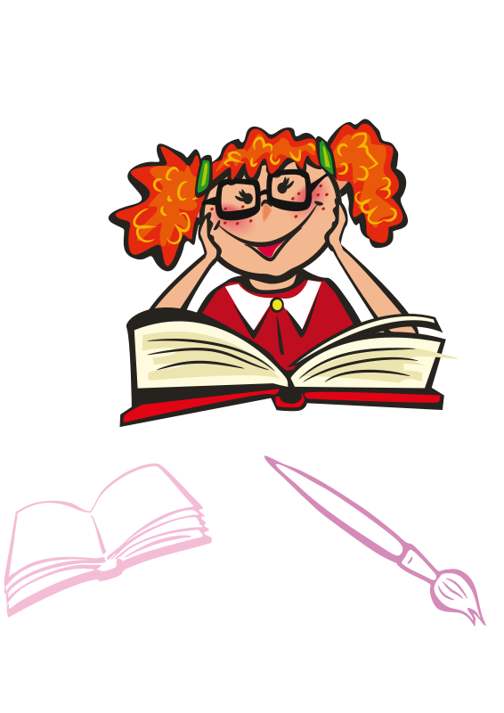 clipart girl studying - photo #15