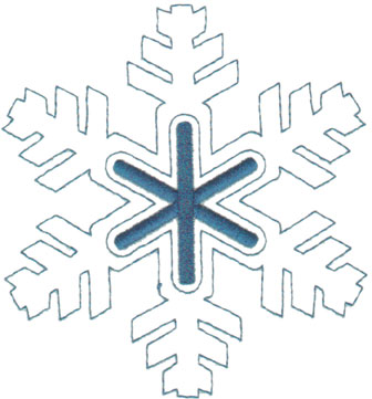 Snowflake Outline<br>4.61" x 5.01", John Deers Ultimate Stash