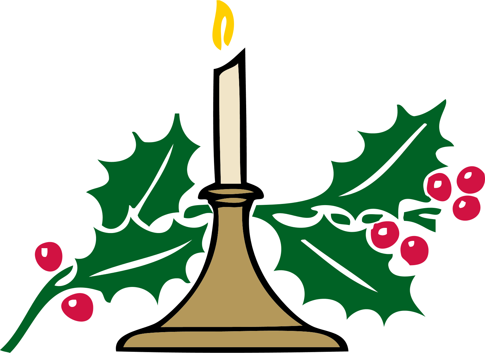Xmas Stuff For > Christmas Candles Clipart