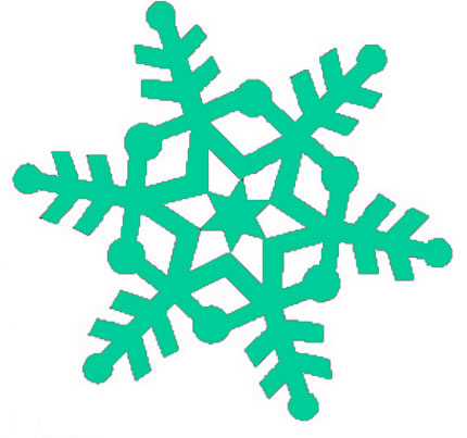 Snowflakes clipart free vector
