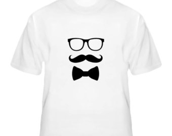Popular items for bow tie tshirt on Etsy