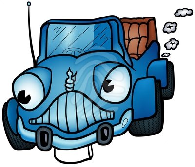 Blue Car - clipart #