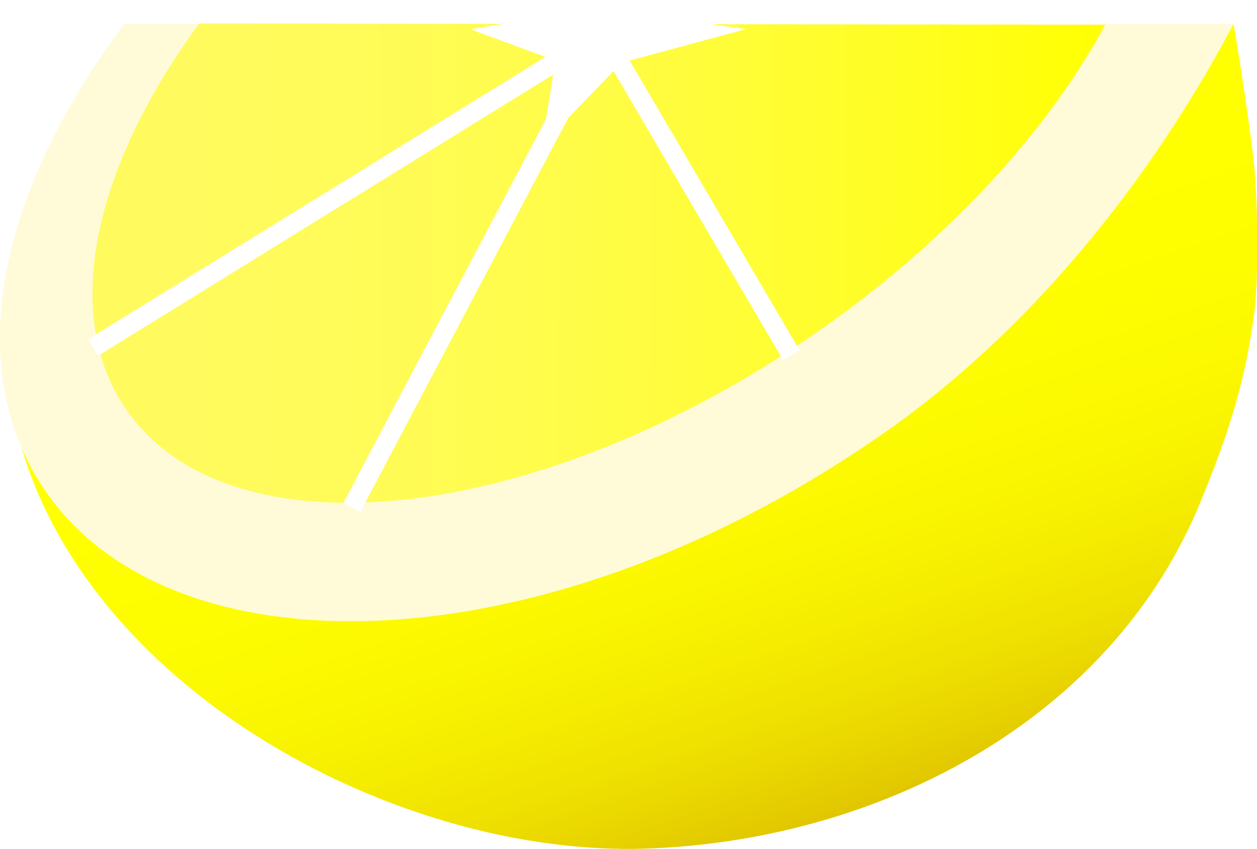 Yellow Lemon Wedge - Free Clip Art