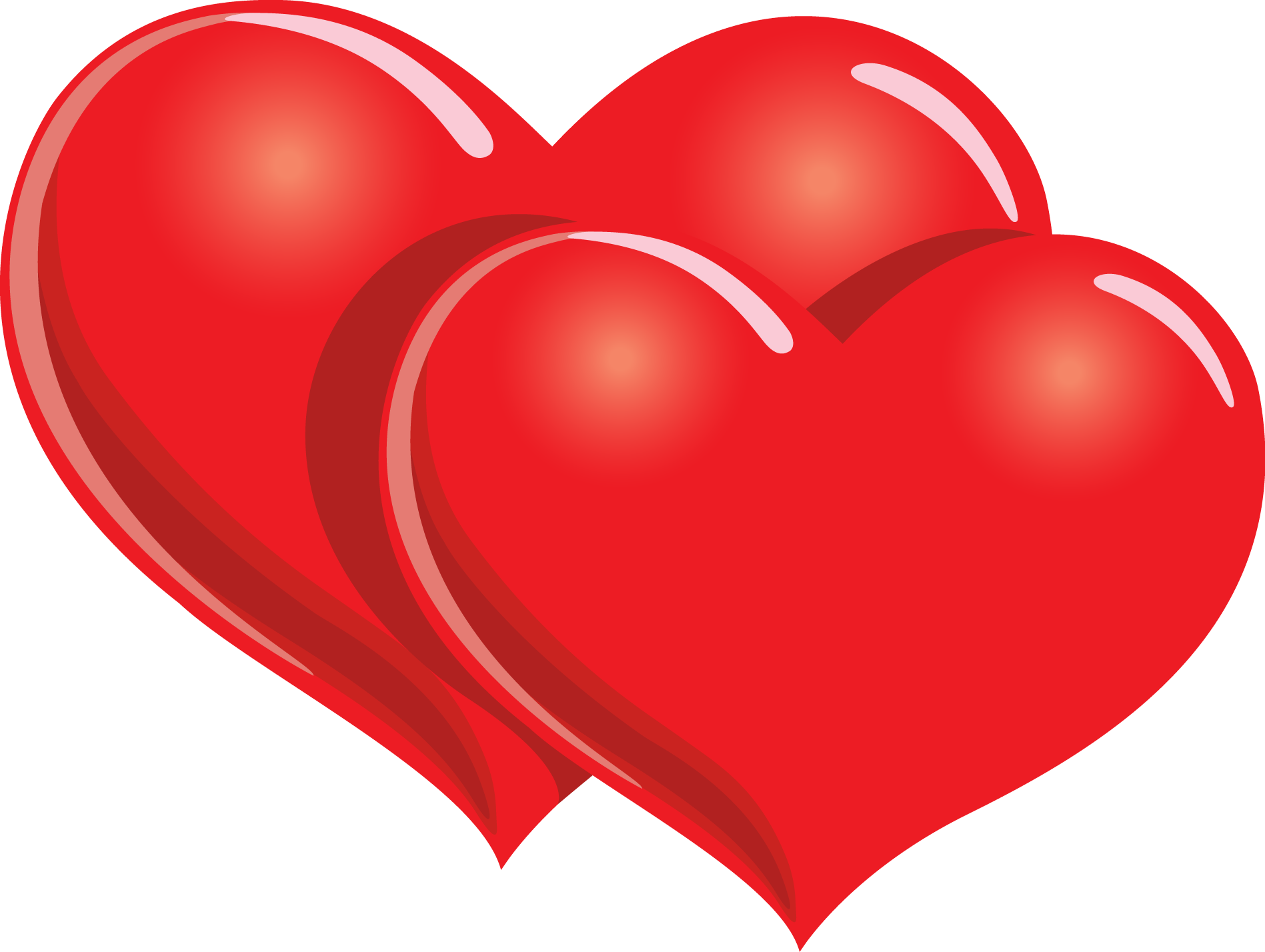 Two Hearts Clip Art - ClipArt Best