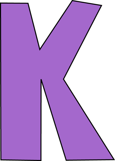 Purple Letter K Clip Art - Purple Letter K Image