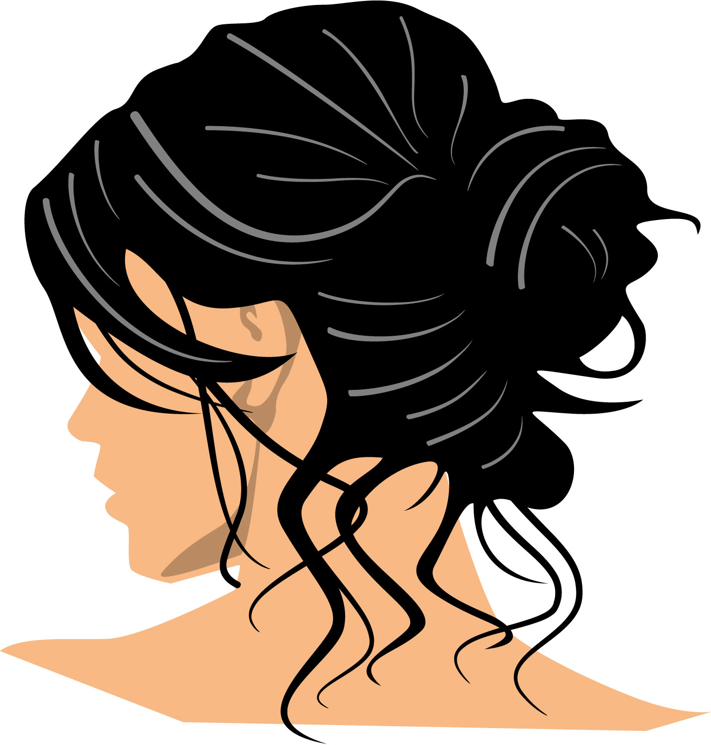 Trends For > African American Hair Styling Clip Art