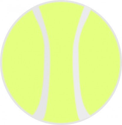 Flach Gelb Tennis Kugel-ClipArt-Vektor-ClipArt-Kostenlose Vector ...