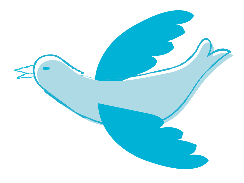 clipartist.net » Clip Art » Peace Dove Blue Scalable Vector ...