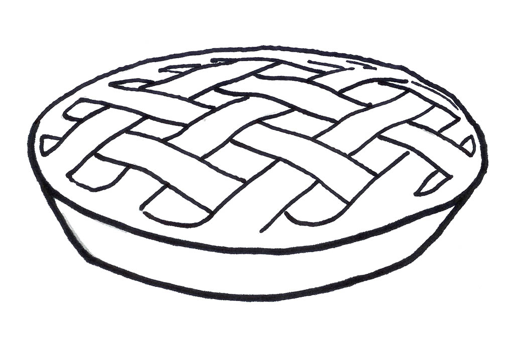 pie Colouring Pages
