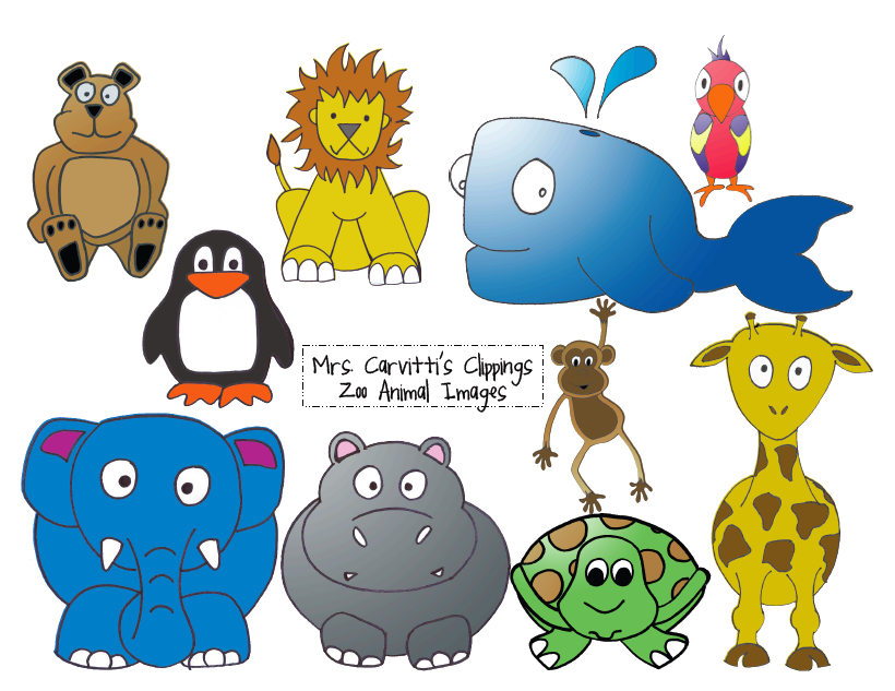 Mrs. Carvitti's Clippings: Zoo Animal package ready!!! - ClipArt ...