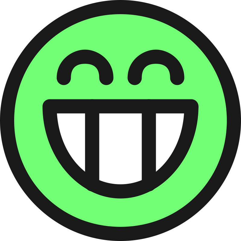Clipart - flat grin smiley emotion icon emoticon