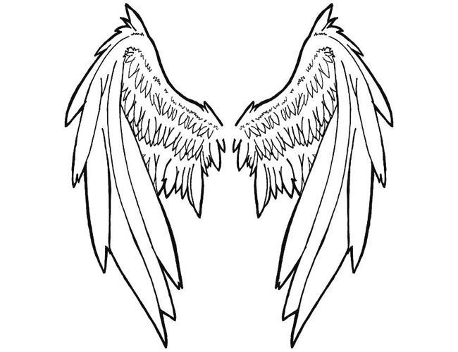 Broken Angel Wings Drawing - Gallery