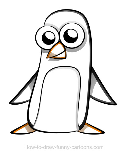 Penguin drawings (Sketching + vector)