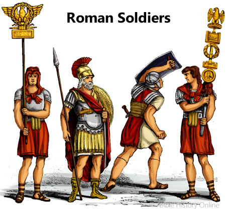 Ancient Roman soldiers