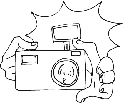 camera digital Colouring Pages